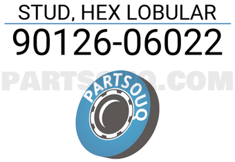Toyota 9012606022 STUD, HEX LOBULAR