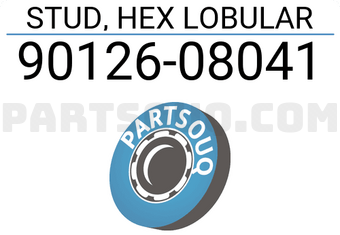 Toyota 9012608041 STUD, HEX LOBULAR