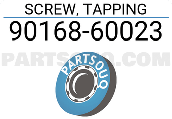 Toyota 9016860023 SCREW, TAPPING