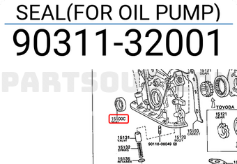 Toyota 9031132001 SEAL(FOR OIL PUMP)