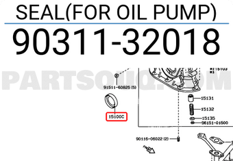 Toyota 9031132018 SEAL(FOR OIL PUMP)