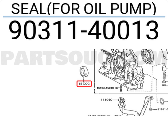 Toyota 9031140013 SEAL(FOR OIL PUMP)