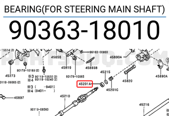 Toyota 9036318010 BEARING(FOR STEERING MAIN SHAFT)