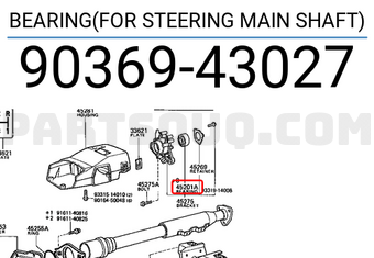 Toyota 9036943027 BEARING(FOR STEERING MAIN SHAFT)
