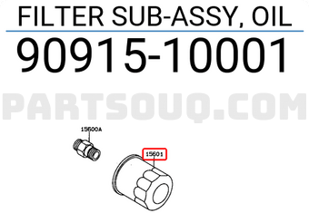 Toyota 9091510001 FILTER SUB-ASSY, OIL