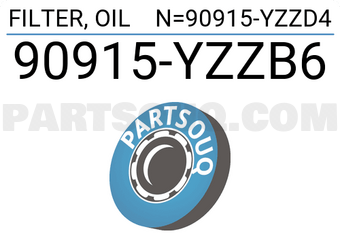 Toyota 90915YZZB6 FILTER, OIL N=90915-YZZD4