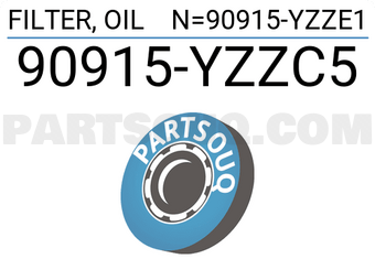 Toyota 90915YZZC5 FILTER, OIL N=90915-YZZE1