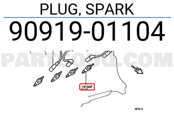 Toyota 9091901104 PLUG, SPARK