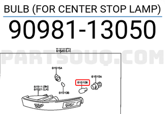 Toyota 9098113050 BULB (FOR CENTER STOP LAMP)