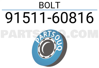 Toyota 9151160816 BOLT