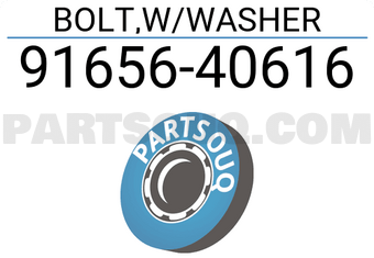 Toyota 9165640616 BOLT,W/WASHER