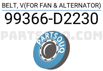 Toyota 99366D2230 BELT, V(FOR FAN & ALTERNATOR)