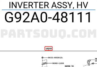 Toyota G92A048111 INVERTER ASSY, HV