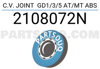 URW 2108072N C.V. JOINT GD1/3/5 AT/MT ABS