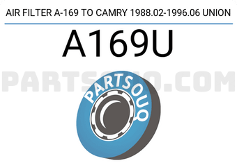 Union A169U AIR FILTER A-169 TO CAMRY 1988.02-1996.06 UNION