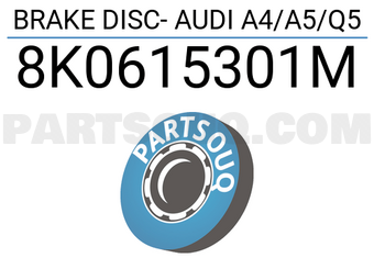 VAG 8K0615301M BRAKE DISC- AUDI A4/A5/Q5
