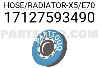 Vaico 17127593490 HOSE/RADIATOR-X5/E70