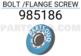 Volvo 985186 BOLT /FLANGE SCREW