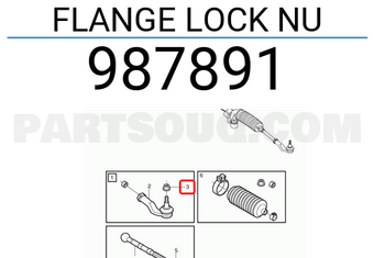 Volvo 987891 FLANGE LOCK NU