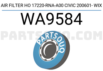 WIX FILTERS WA9584 AIR FILTER HO 17220-RNA-A00 CIVIC 200601- WIX