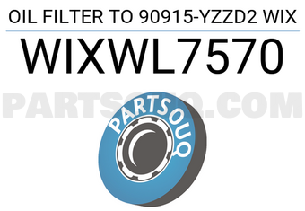 WIX FILTERS WIXWL7570 OIL FILTER TO 90915-YZZD2 WIX