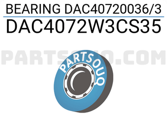WRB DAC4072W3CS35 BEARING DAC40720036/3