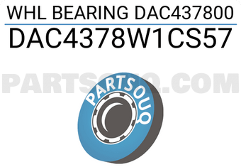 WRB DAC4378W1CS57 WHL BEARING DAC437800