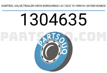 Wabco 1304635 CONTROL VALVE,TRAILER IVECO EUROCARGO I-III 120 E 15 1999101-201509 WABCO
