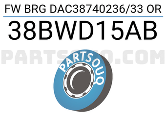 XBG 38BWD15AB FW BRG DAC38740236/33 OR