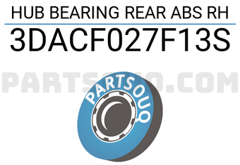 XBG 3DACF027F13S HUB BEARING REAR ABS RH