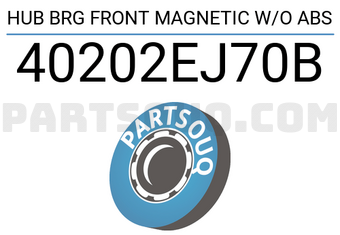 XBG 40202EJ70B HUB BRG FRONT MAGNETIC W/O ABS