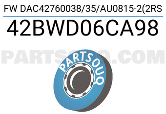 XBG 42BWD06CA98 FW DAC42760038/35/AU0815-2(2RS