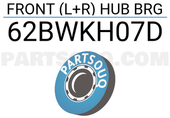 XBG 62BWKH07D FRONT (L+R) HUB BRG