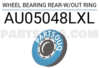 XBG AU05048LXL WHEEL BEARING REAR-W/OUT RING