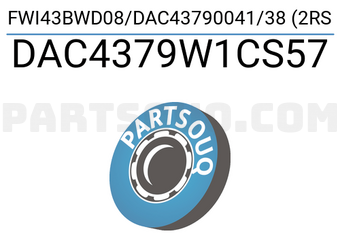 XBG DAC4379W1CS57 FWI43BWD08/DAC43790041/38 (2RS