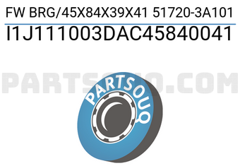 XBG I1J111003DAC45840041 FW BRG/45X84X39X41 51720-3A101