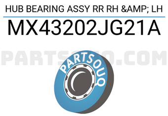 XBG MX43202JG21A HUB BEARING ASSY RR RH & LH
