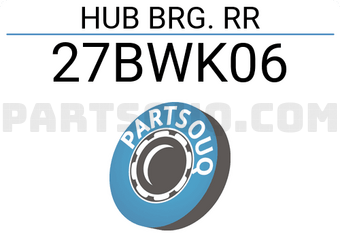 XZD 27BWK06 HUB BRG. RR