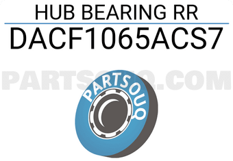 XZD DACF1065ACS7 HUB BEARING RR