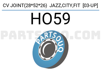YAC HO59 CV JOINT(28*52*26) JAZZ,CITY,FIT [03-UP]