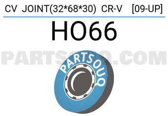 YAC HO66 CV JOINT(32*68*30) CR-V [09-UP]