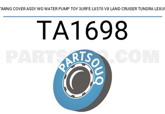 YSK TA1698 TIMING COVER ASSY WO WATER PUMP TOY 3URFE LX570 V8 LAND CRUISER TUNDRA LEXUS