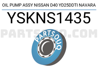YSK YSKNS1435 OIL PUMP ASSY NISSAN D40 YD25DDTI NAVARA