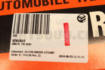 SE6181R END R. TIE ROD