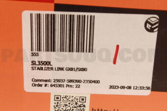 SL3500L STABLIZER LINK GX81/SX80