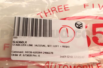 SL6360LR STABILIZER LINK  JAZZ/SAE, SET: LEFT + RIGHT