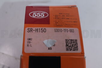 SRH150M RACK END HON CITY FIT JAZ INSIGHT 2009~