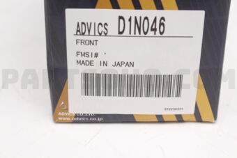 D1N046 BRAKE PAD FRONT 04465-B2150 TO PIXIS 201109-201609 ADVICS