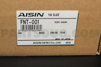 FNT001 RADIATOR FAN BLADE  3L/LN106