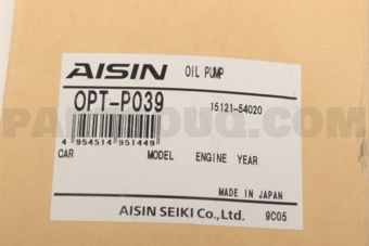 OPTP039 OIL PUMP GEAR